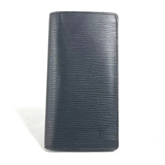 LOUIS VUITTON M60622 Epi Portefeuille Brazza bifold Long Wallet Noir Black - Picture 1 of 16